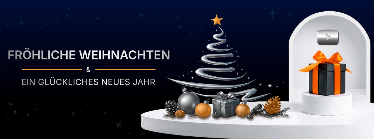 Frohe Wihnachten und ein glückliches neues Jahr