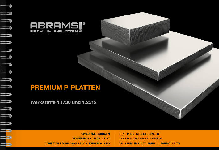 ABRAMS® Premium P-Platten Katalog Cover