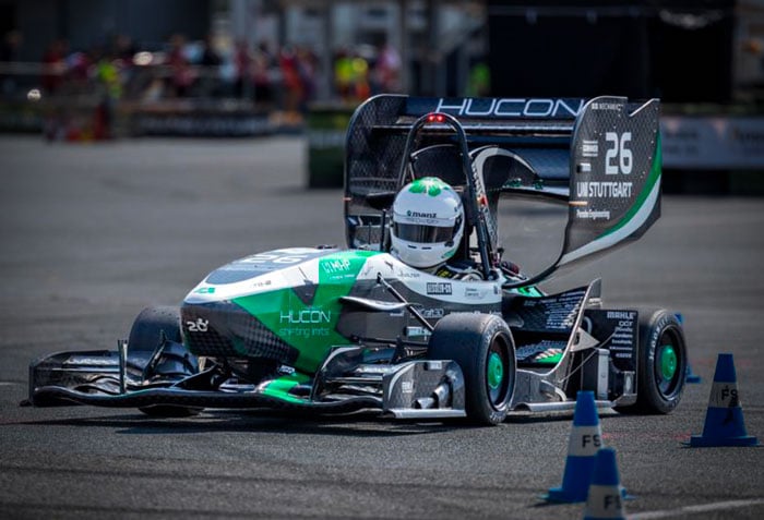 Rennwagen X0711-2 des Rennteams Stuttgart