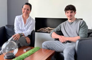Praktikant Philippe mit COO Nur H. Nezir