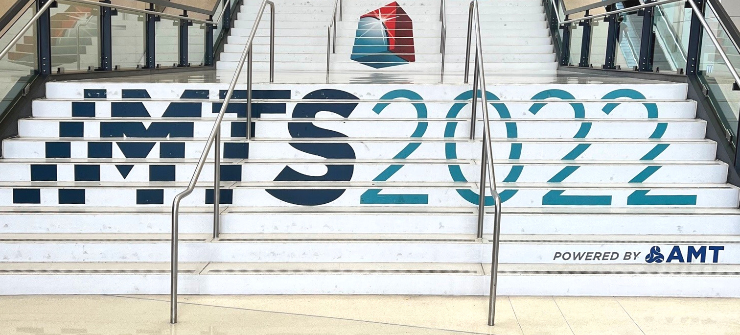 IMTS 2022 Treppe mit Logo Chicago International Manufacturing Technology Show