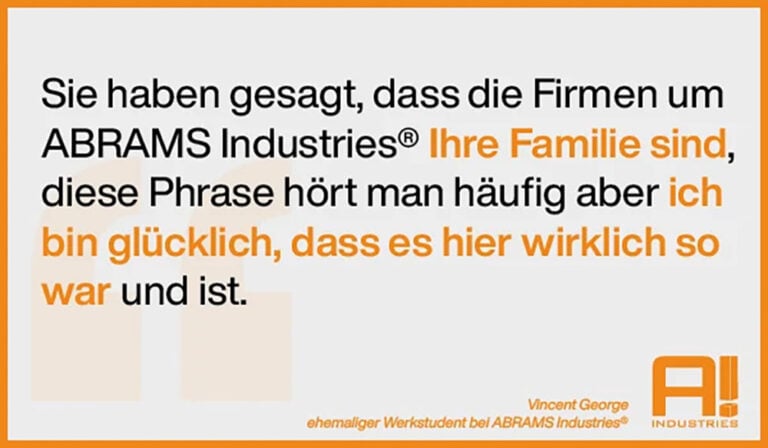 Zitat eines Abrams Mitarbeiters